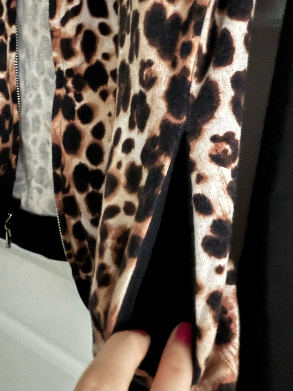 Bebe like new Leopard Print Hooded Women's Y2K Sweater - Picture 7 of 8